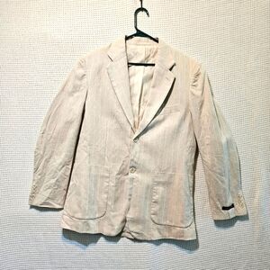 Men's Linea Dome Beige Line/cotton  Blend Blazer NWT